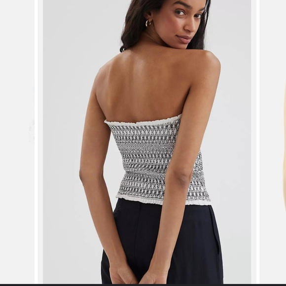 Anthropologie Smocked Sweetheart Tube Top - Picture 3 of 9